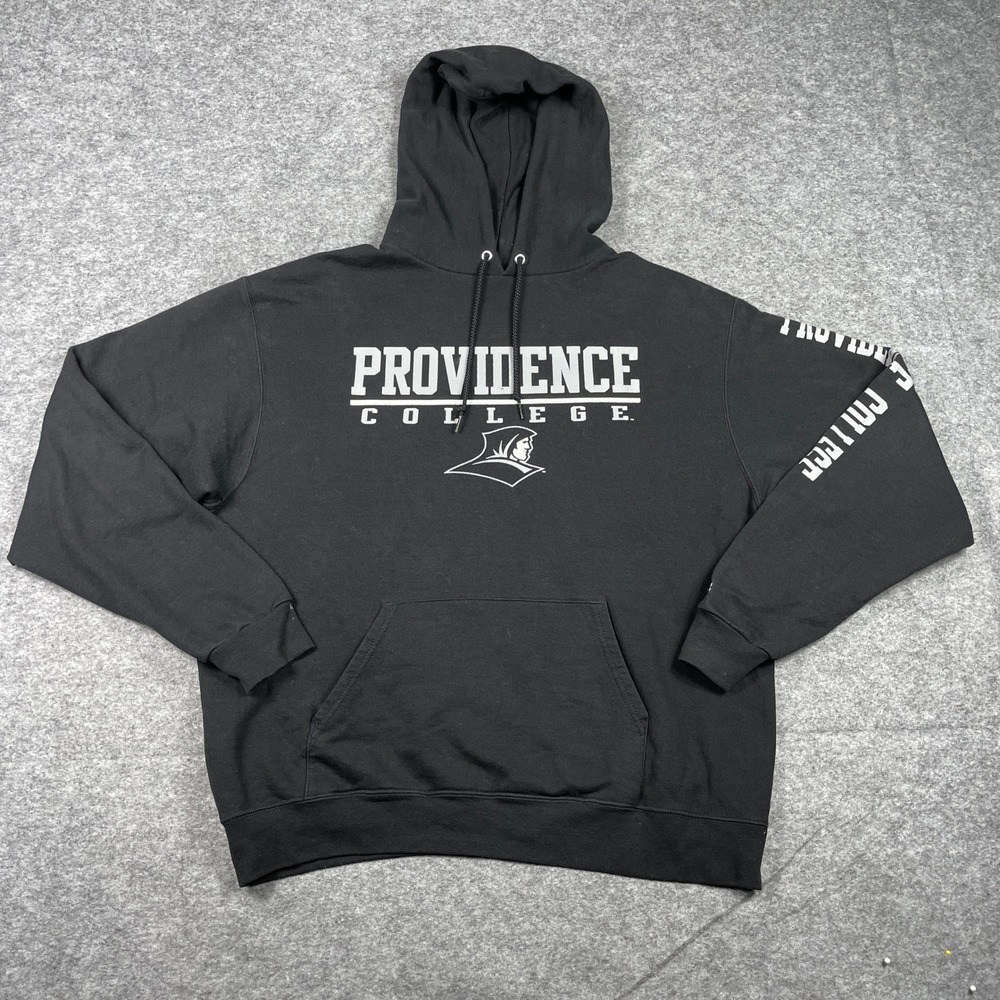 Providence College Friars Hoodie Mens Large Black Champion Eco NCAA Sweatshirt